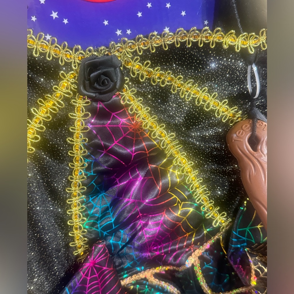 Magic Teetot Princess Factory Midnight Witch Costume Kids Size 3-4 New - Picture 3 of 6